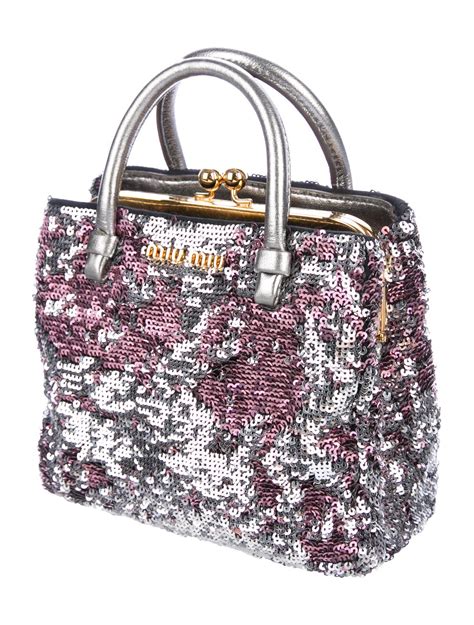 miu miu sequin bag|miu mini handbags.